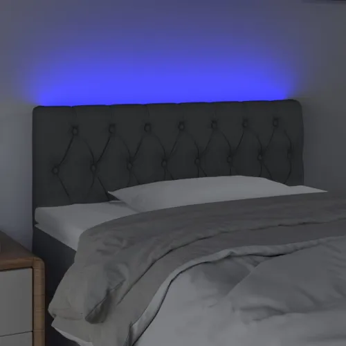 LED uzglavlje tamnosivo 100 x 7 x 78/88 cm od tkanine - Tamno siva 100 x 7 x 78/88 cm Cijena
