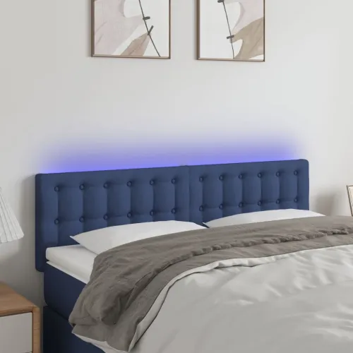 LED uzglavlje plavo 144x5x78/88 cm od tkanine - Plava 144 x 5 x 78/88 cm Cijena