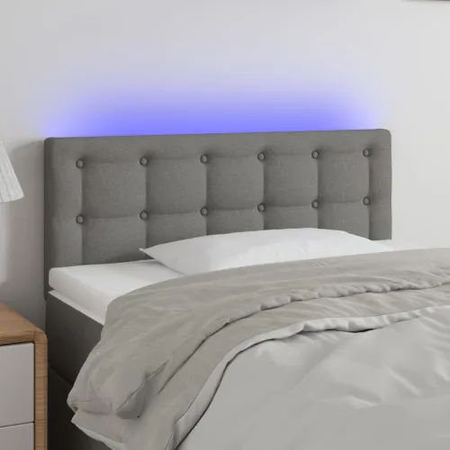 LED uzglavlje tamnosivo 80 x 5 x 78/88 cm od tkanine - Tamno siva 80 x 5 x 78/88 cm Cijena
