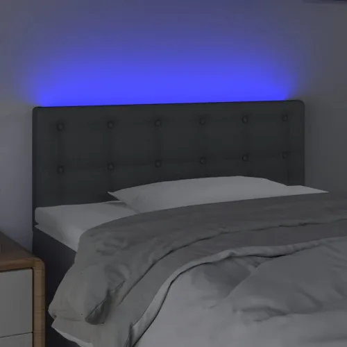 LED uzglavlje tamnosivo 80 x 5 x 78/88 cm od tkanine - Tamno siva 80 x 5 x 78/88 cm Cijena