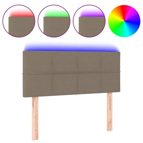 LED uzglavlje smeđesivo 90x5x78/88 cm od tkanine - Sivo-smeđa 90 x 5 x 78/88 cm Cijena