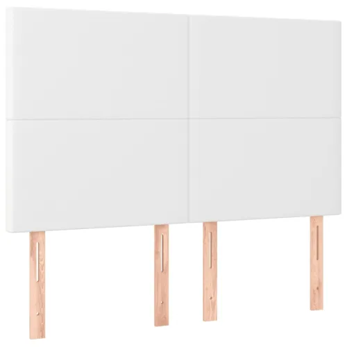 LED uzglavlje bijelo 144x5x118/128 cm od umjetne kože - Bijela 144 x 5 x 118/128 cm Cijena