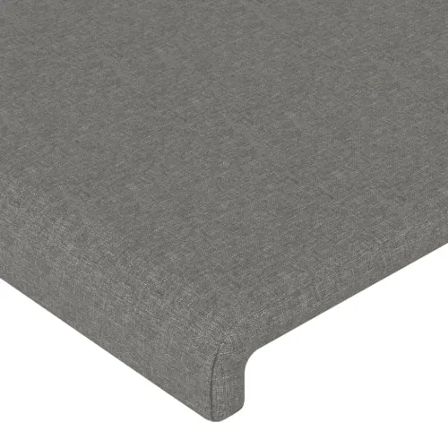 LED uzglavlje tamnosivo 180x5x118/128 cm od tkanine - Tamno siva 180 x 5 x 118/128 cm Cijena