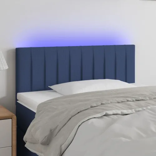 LED uzglavlje plavo 90x5x78/88 cm od tkanine - Plava 90 x 5 x 78/88 cm 1 Plava Cijena