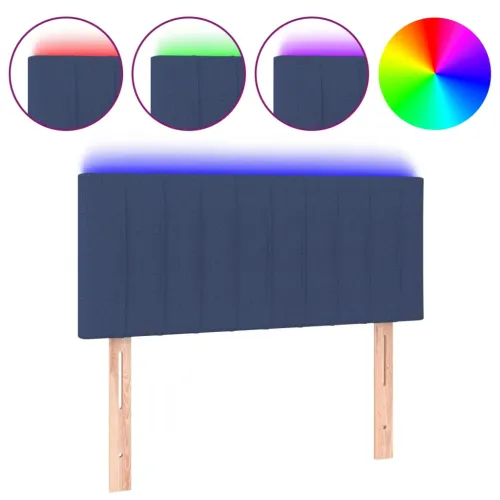 LED uzglavlje plavo 90x5x78/88 cm od tkanine - Plava 90 x 5 x 78/88 cm 1 Plava Cijena