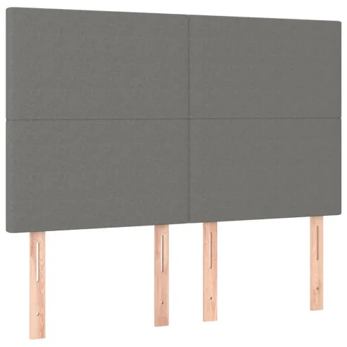 LED uzglavlje tamnosivo 144x5x118 cm od tkanine - Tamno siva 144 x 5 x 118/128 cm Cijena
