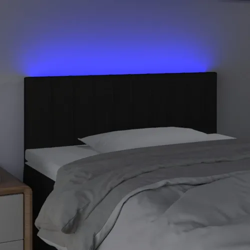 LED uzglavlje crno 80 x 5 x 78/88 cm od tkanine - Crna 80 x 5 x 78/88 cm Cijena