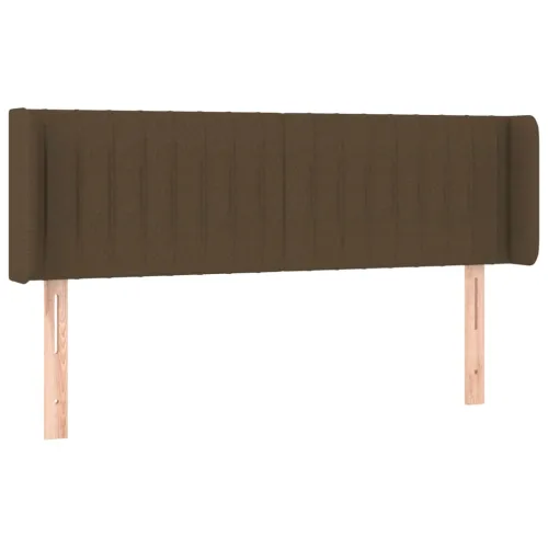 LED uzglavlje tamnosmeđe 147x16x78/88 cm od tkanine - Tamno smeđa 147 x 16 x 78/88 cm Cijena