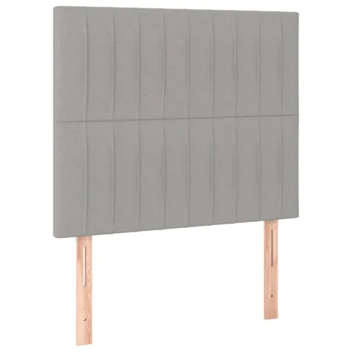 LED uzglavlje svjetlosivo 100x5x118/128 cm od tkanine - Svjetlosiva 100 x 5 x 118/128 cm Cijena
