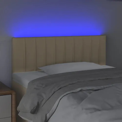 LED uzglavlje krem 90x5x78/88 cm od tkanine - Krema 90 x 5 x 78/88 cm 1 Krema Cijena