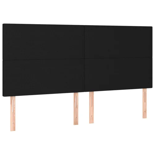 LED uzglavlje crno 160x5x118/128 cm od tkanine - Crna 160 x 5 x 118/128 cm Cijena