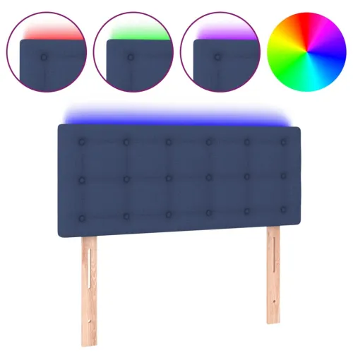 LED uzglavlje plavo 90x5x78/88 cm od tkanine - Plava 90 x 5 x 78/88 cm Cijena