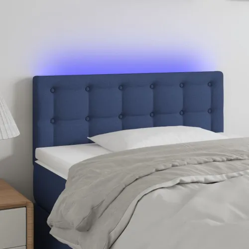 LED uzglavlje plavo 90x5x78/88 cm od tkanine - Plava 90 x 5 x 78/88 cm Cijena