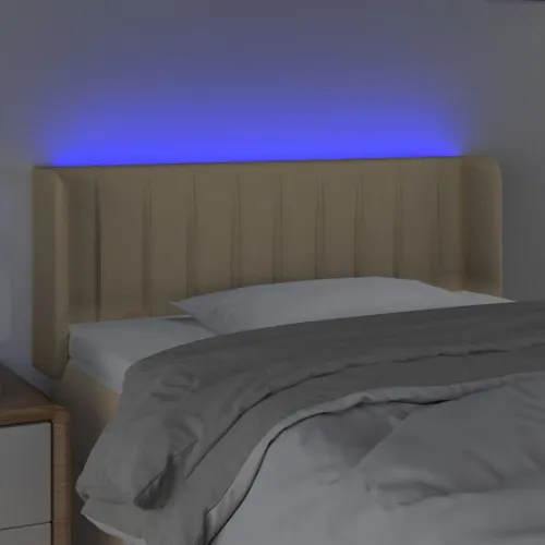 LED uzglavlje krem 93x16x78/88 cm od tkanine - Krema 93 x 16 x 78/88 cm 1 Krema Cijena