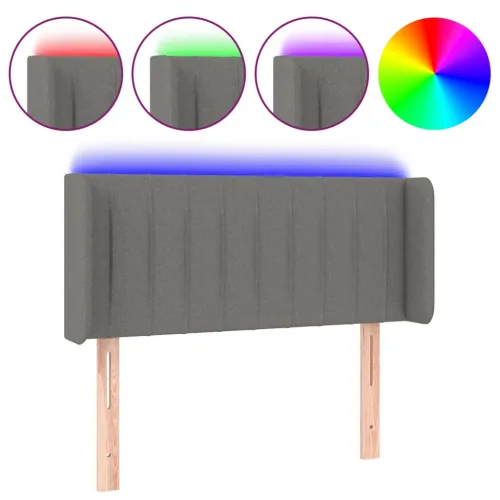 LED uzglavlje tamnosivo 83x16x78/88 cm od tkanine - Tamno siva 83 x 16 x 78/88 cm Cijena