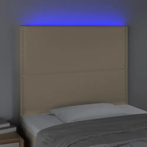 LED uzglavlje krem 90x5x118/128 cm od tkanine - Krema 90 x 5 x 118/128 cm Cijena
