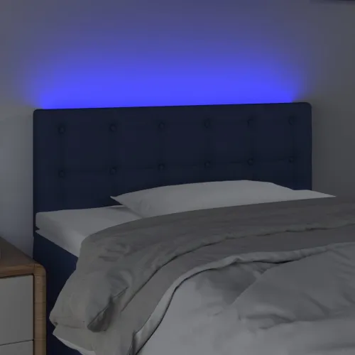 LED uzglavlje plavo 80 x 5 x 78/88 cm od tkanine - Plava 80 x 5 x 78/88 cm Cijena