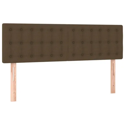 LED uzglavlje tamnosmeđe 144x5x78/88 cm od tkanine - Tamno smeđa 144 x 5 x 78/88 cm Cijena
