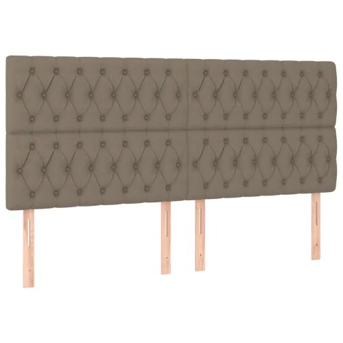 LED uzglavlje smeđesivo 200x7x118/128 cm od tkanine - Sivo-smeđa 200 x 7 x 118/128 cm Cijena