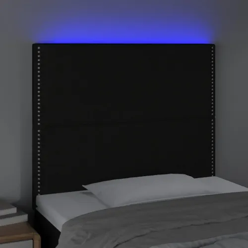 LED uzglavlje crno 90x5x118/128 cm od tkanine - Crna 90 x 5 x 118/128 cm Cijena