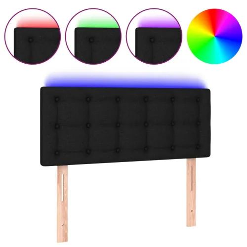 LED uzglavlje crno 100x5x78/88 cm od tkanine - Crna 100 x 5 x 78/88 cm Cijena