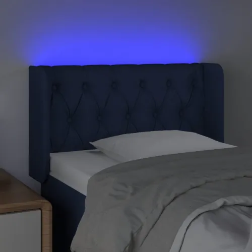 LED uzglavlje plavo 83x16x78/88 cm od tkanine - Plava 83 x 16 x 78/88 cm Cijena