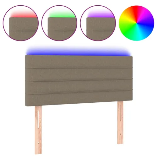 LED uzglavlje smeđesivo 90x5x78/88 cm od tkanine - Sivo-smeđa 90 x 5 x 78/88 cm Cijena