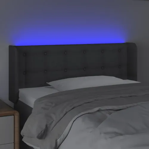 LED uzglavlje tamnosiv 93x16x78/88 cm od tkanine - Tamno siva 93 x 16 x 78/88 cm Cijena