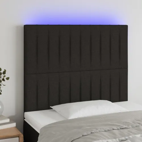 LED uzglavlje crno 100x5x118/128 cm od tkanine - Crna 100 x 5 x 118/128 cm Cijena
