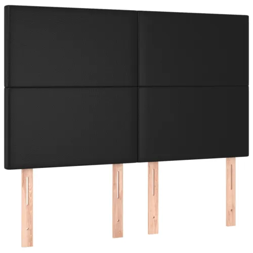 LED uzglavlje crno 144x5x118/128 cm od umjetna koža - Crna 144 x 5 x 118/128 cm Cijena