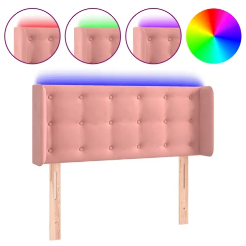 LED uzglavlje ružičasto 93x16x78/88 cm baršunasto - Ružičasta 93 x 16 x 78/88 cm Cijena