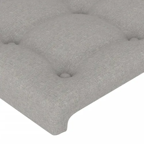LED uzglavlje svjetlosivo 103x16x78/88 cm od tkanine - Svjetlosiva 103 x 16 x 78/88 cm Cijena