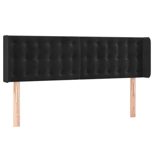 LED uzglavlje crno 147x16x78/88 cm baršunasto - Crna 147 x 16 x 78/88 cm Cijena