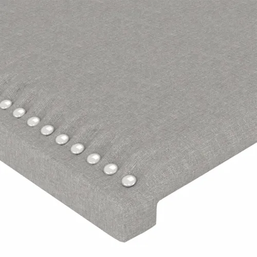 LED uzglavlje svjetlosivo 100x5x118/128 cm od tkanine - Svjetlosiva 100 x 5 x 118/128 cm Cijena
