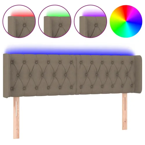 LED uzglavlje smeđesivo 147x16x78/88 cm od tkanine - Sivo-smeđa 147 x 16 x 78/88 cm Cijena
