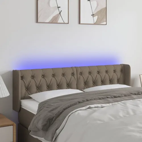 LED uzglavlje smeđesivo 147x16x78/88 cm od tkanine - Sivo-smeđa 147 x 16 x 78/88 cm Cijena