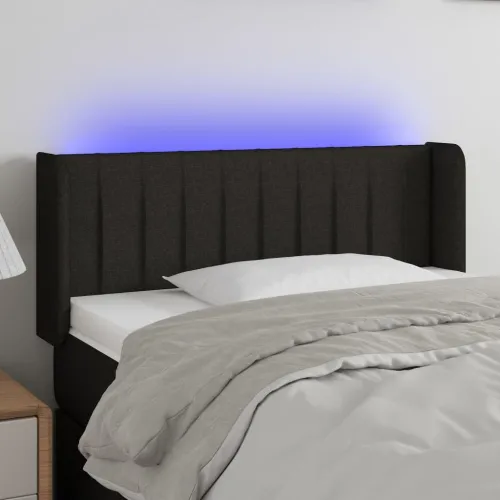 LED uzglavlje crno 83x16x78/88 cm od tkanine - Crna 83 x 16 x 78/88 cm Cijena