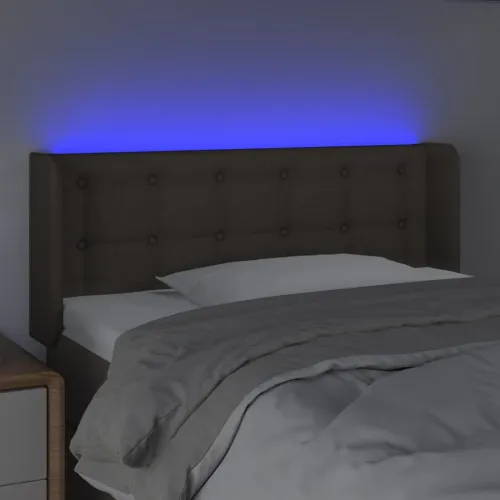 LED uzglavlje smeđesivo 103x16x78/88 cm od tkanine - Sivo-smeđa 103 x 16 x 78/88 cm Cijena