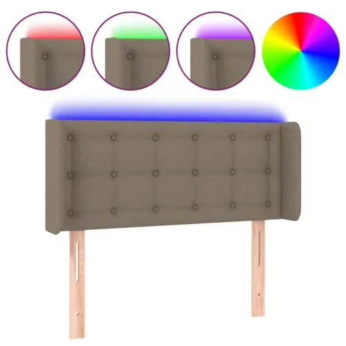 LED uzglavlje smeđesivo 103x16x78/88 cm od tkanine - Sivo-smeđa 103 x 16 x 78/88 cm Cijena