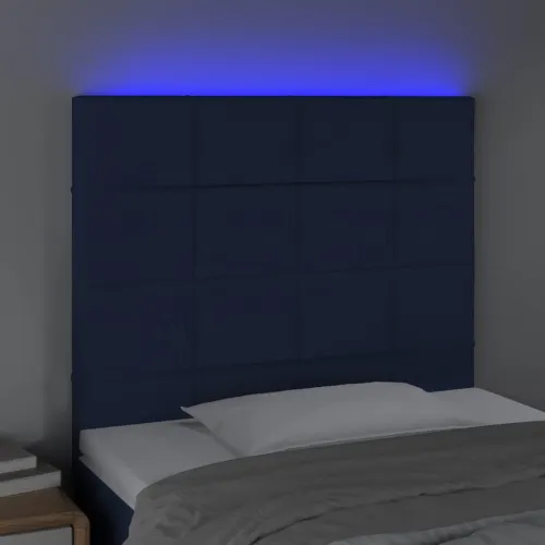 LED uzglavlje plavo 90x5x118/128 cm od tkanine - Plava 90 x 5 x 118/128 cm Cijena
