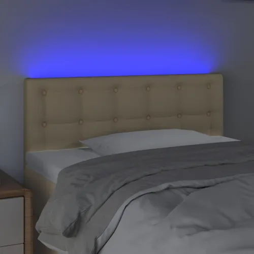 LED uzglavlje krem 100x5x78/88 cm od tkanine - Krema 100 x 5 x 78/88 cm Cijena