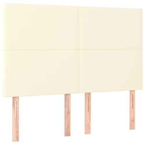 LED uzglavlje krem 144x5x118/128 cm od umjetne kože - Krema 144 x 5 x 118/128 cm Cijena