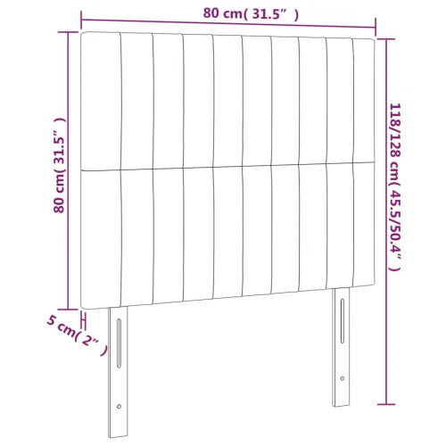 LED uzglavlje krem 80x5x118/128 cm od tkanine - Krema 80 x 5 x 118/128 cm Cijena