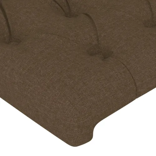 LED uzglavlje tamnosmeđe 183x16x78/88 cm od tkanine - Tamno smeđa 183 x 16 x 78/88 cm Cijena