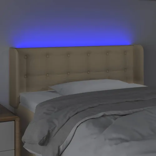 LED uzglavlje krem 103x16x78/88 cm od tkanine - Krema 103 x 16 x 78/88 cm Cijena