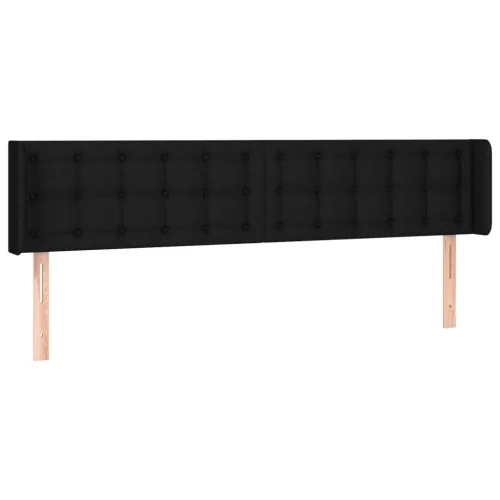 LED uzglavlje crno 203x16x78/88 cm od tkanine - Crna 203 x 16 x 78/88 cm Cijena