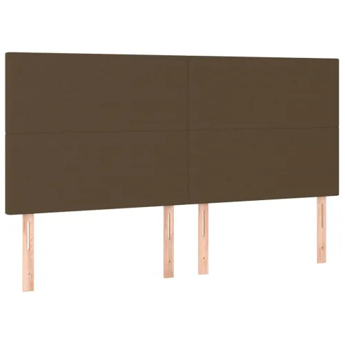 LED uzglavlje tamnosmeđe 160x5x118/128 cm od tkanine - Tamno smeđa 160 x 5 x 118/128 cm Cijena