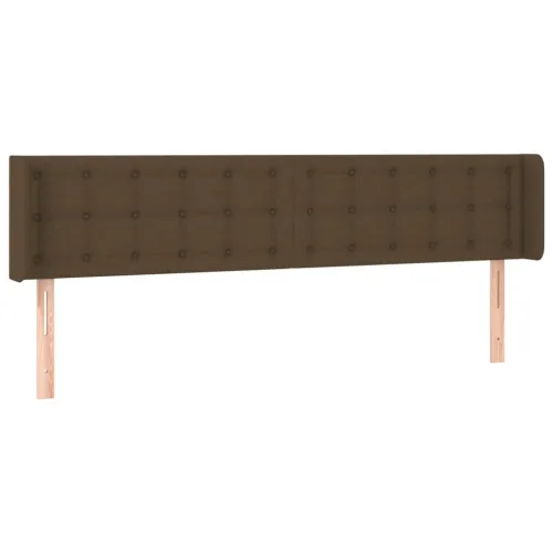 LED Uzglavlje tamnosmeđe 163x16x78/88 cm od tkanine - Tamno smeđa 163 x 16 x 78/88 cm Cijena