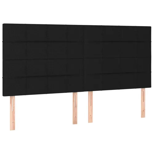 LED uzglavlje crno 180x5x118/128 cm od tkanine - Crna 180 x 5 x 118/128 cm Cijena