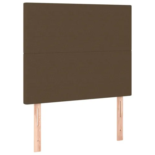LED uzglavlje tamnosmeđe 90x5x118/128 cm od tkanine - Tamno smeđa 90 x 5 x 118/128 cm Cijena
